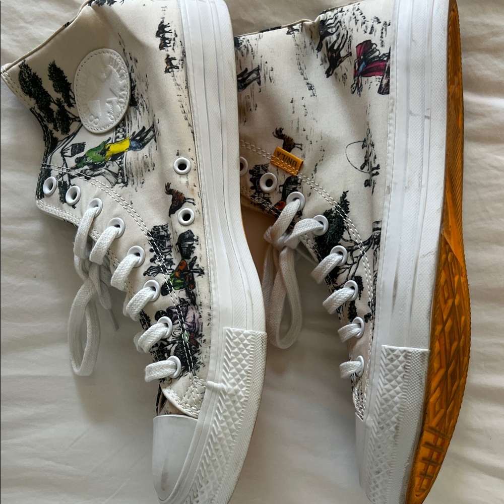 Converse x Sheila Bridges Harlem Toile high tops  - Cream - Picture 5 of 10